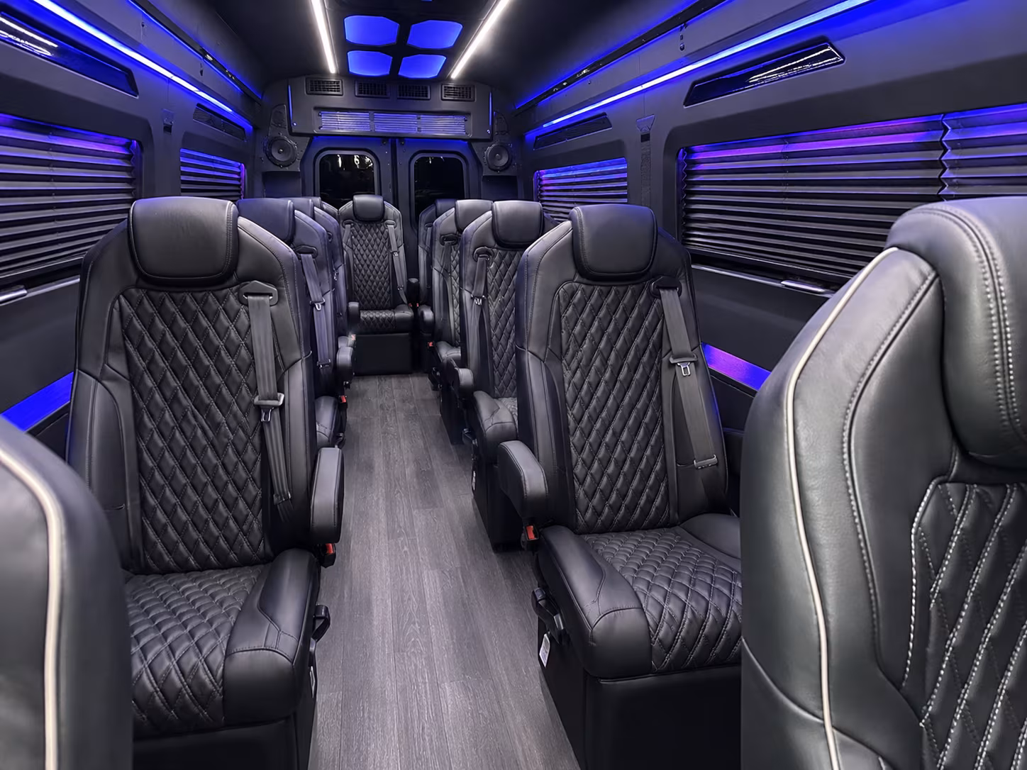 south fulton 18 passenger sprinter van interior