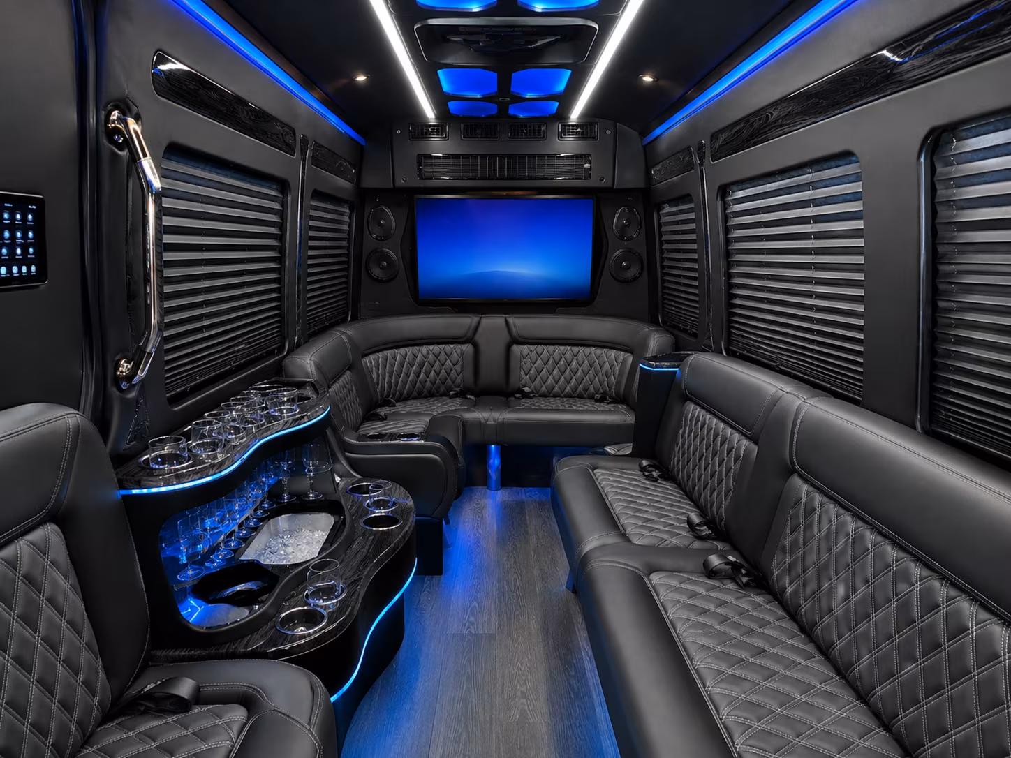 south fulton sprinter limousine inside
