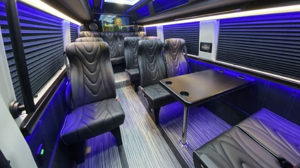 south fulton 18 passenger sprinter van interior